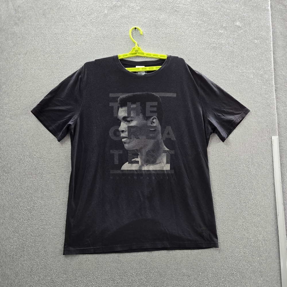 Under Armour Men Shirt L Black Muhamad Ali Heatgear Logo Loose